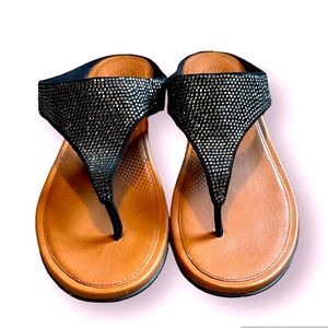 Fitflop Banda Glitz Wedge Sandal Size US 8